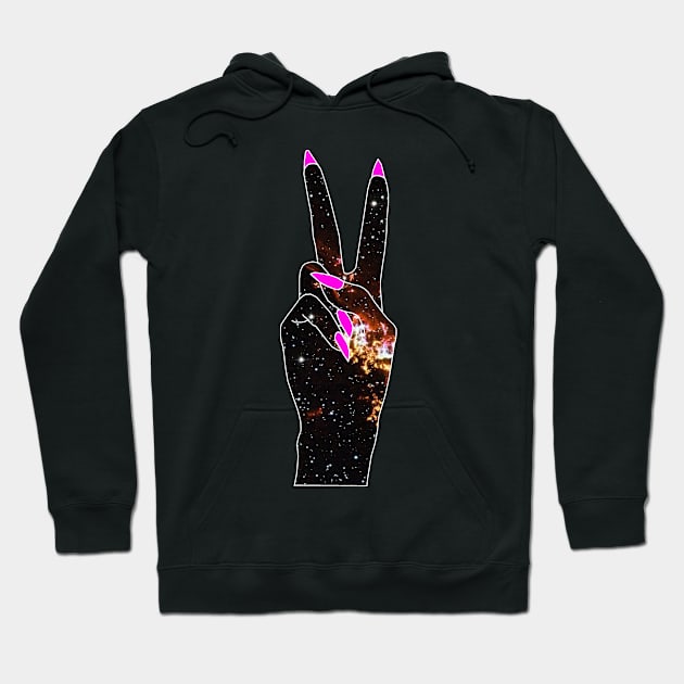 PEACE Galaxy Hoodie by edajylix